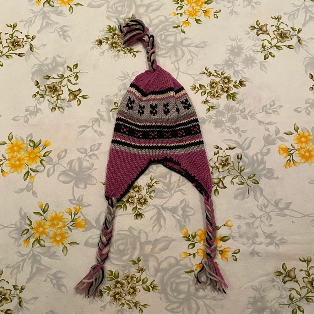 Pink Knit Winter Hat